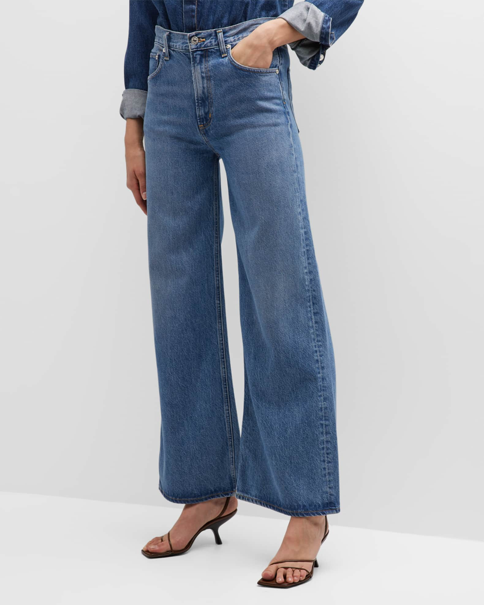 Paloma Wide-Leg Baggy Jeans | Neiman Marcus