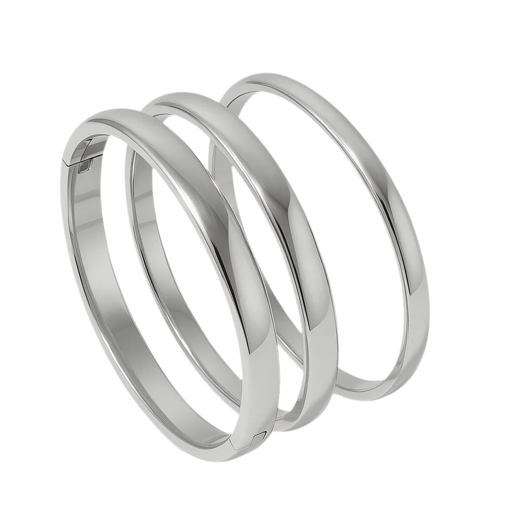 Alira "Silver' Stack Bangle Set | ALAIS BRANCHE'