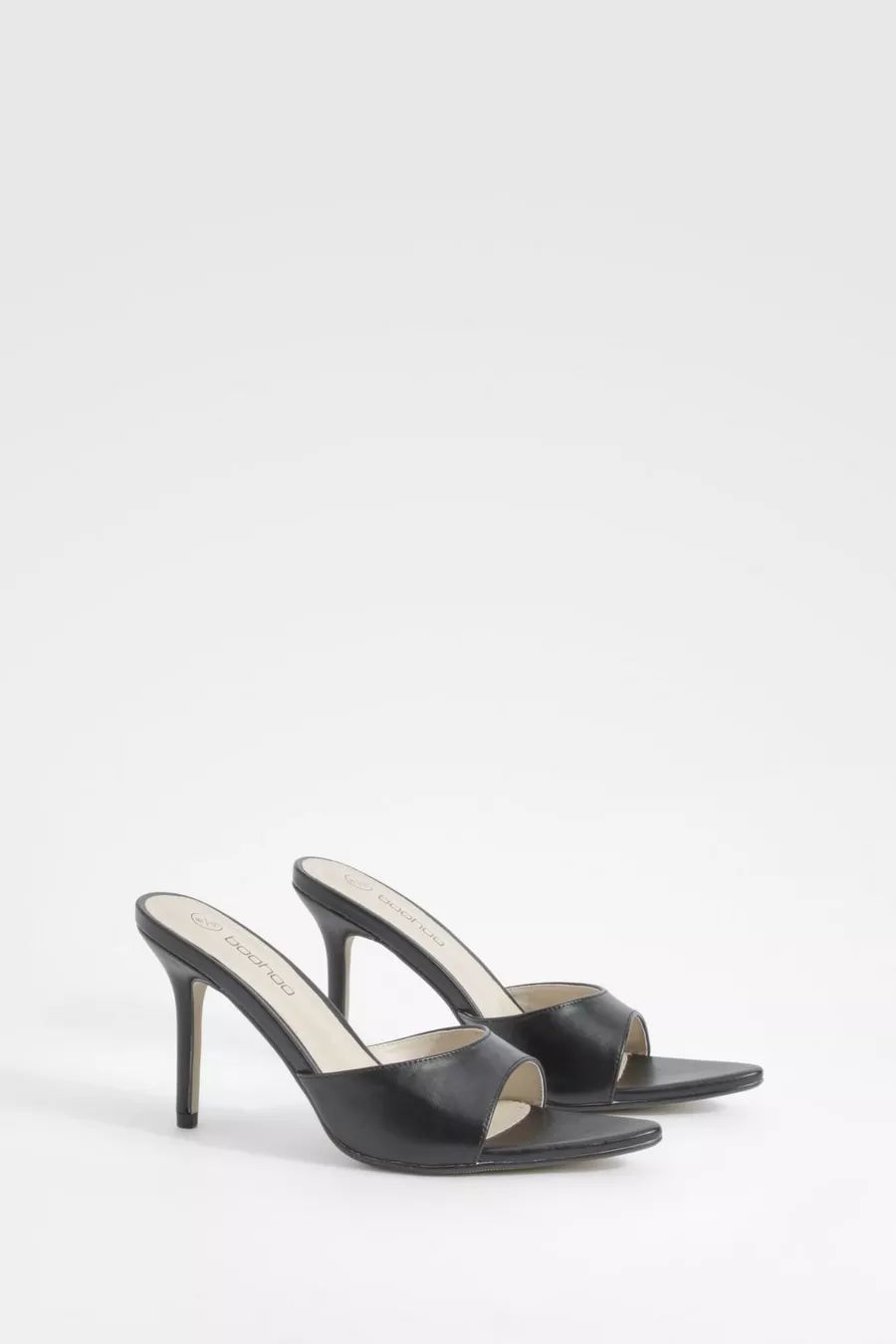 Low Stiletto Pointed Toe Heeled Mules | boohoo (US & Canada)