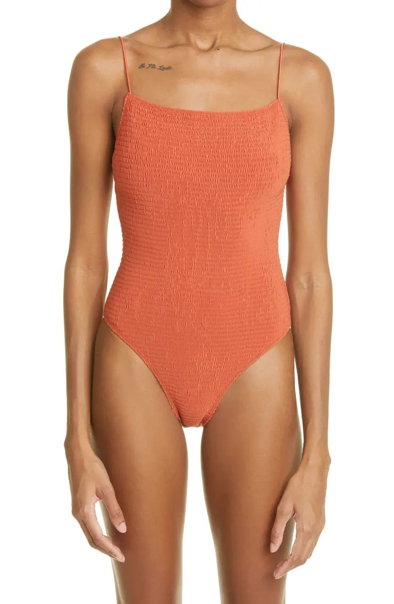 Smocked One-Piece Swimsuit | Nordstrom