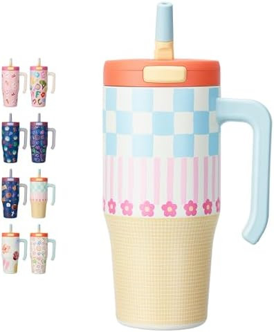 Fijinhom 25 oz Toddler Tumbler with Handle, Stainless Steel Insulated Water Bottle Coffee Mug wit... | Amazon (US)