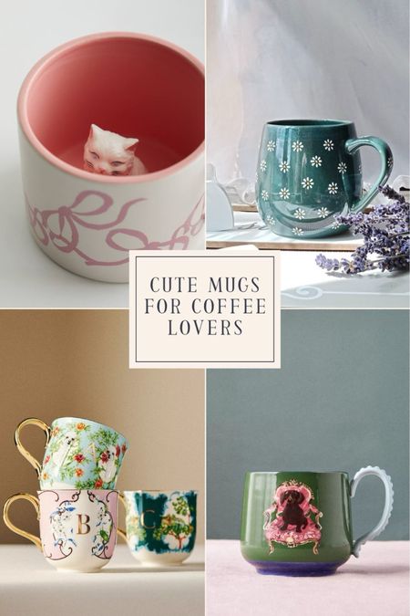 Cute Coffee Mugs for An At-Home Coffee Shop Aesthetic - Check out the cutest coffee cups to add to your morning routine, with adorable mugs from Anthropologie, Etsy, Urban Outfitters, and more! These dainty mugs feature feminine and cottagecore inspired accents, along with classic coffee cup designs. Follow for more colorful home inspiration, along with some great cottagecore inspired home decor!


#LTKstyletip #LTKparties #LTKhome