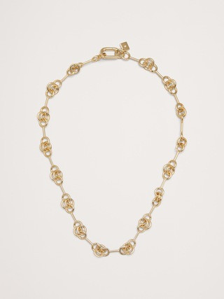 Double Ring Chain Necklace | Banana Republic (US)
