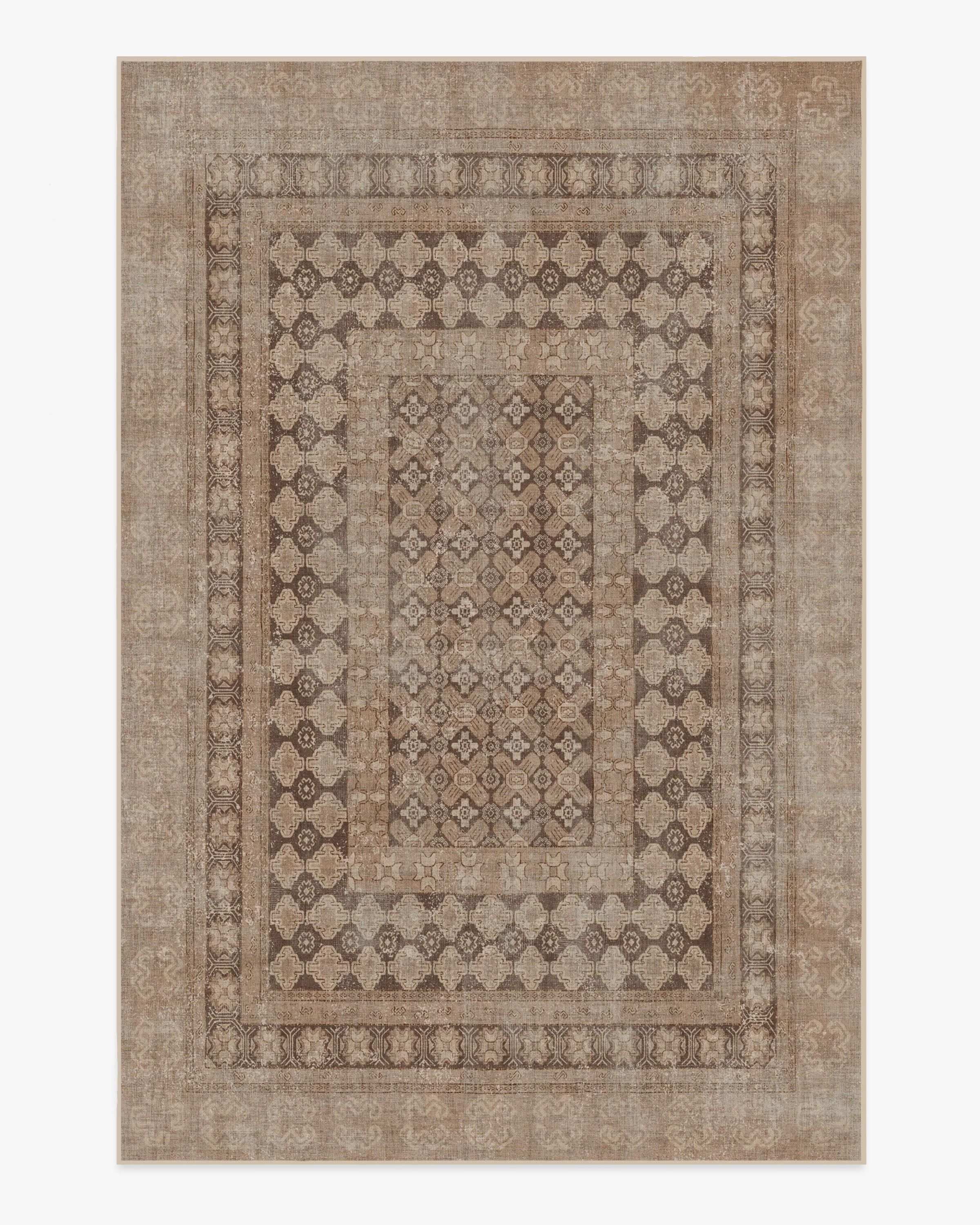 Cyrus Rose Gold Tufted Rug | Ruggable