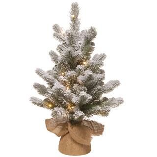2ft. Pre-Lit Snowy Sheffield Spruce Artificial Christmas Tree, Warm White Lights | Michaels Stores