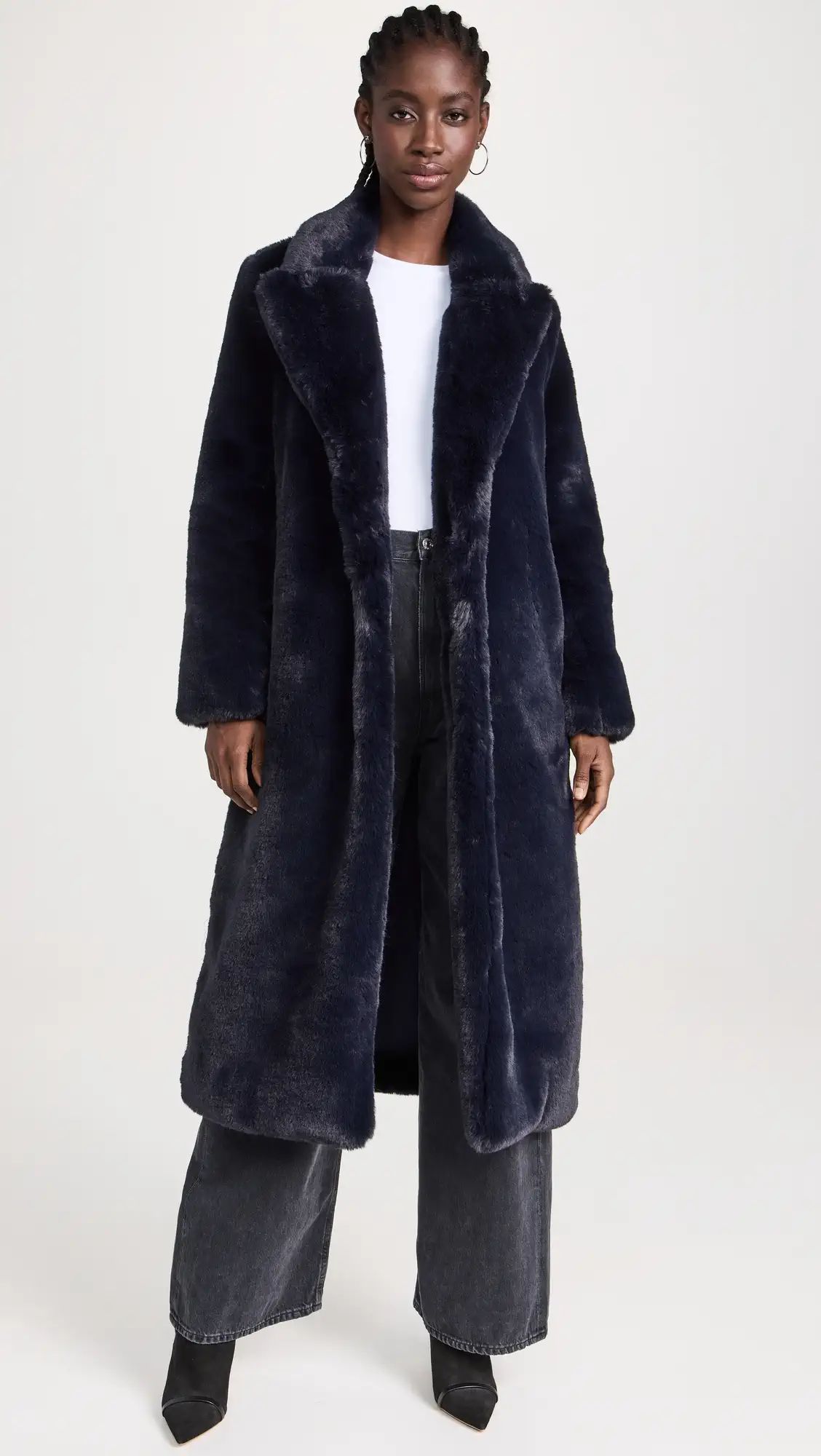 L'AGENCE Lizbeth Long Faux Fur Jacket | Shopbop | Shopbop