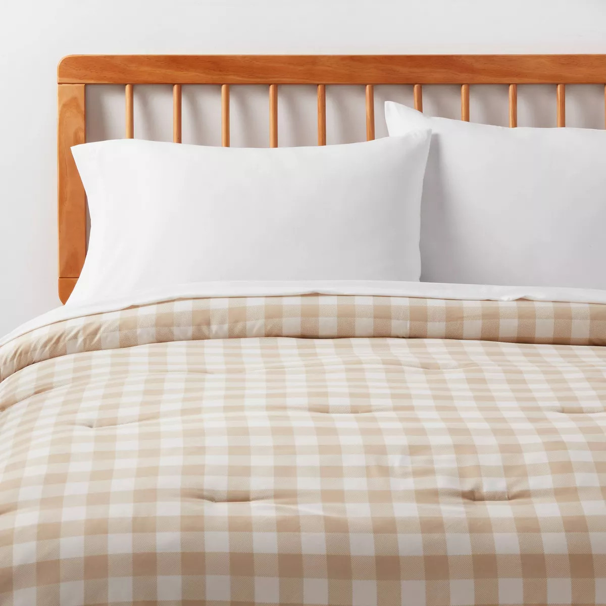 Microfiber Gingham Comforter - Room Essentials™ | Target