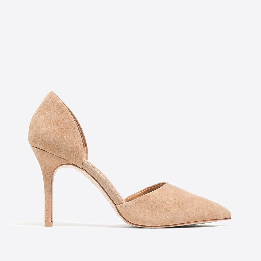 Suede d'Orsay pumps | J.Crew Factory