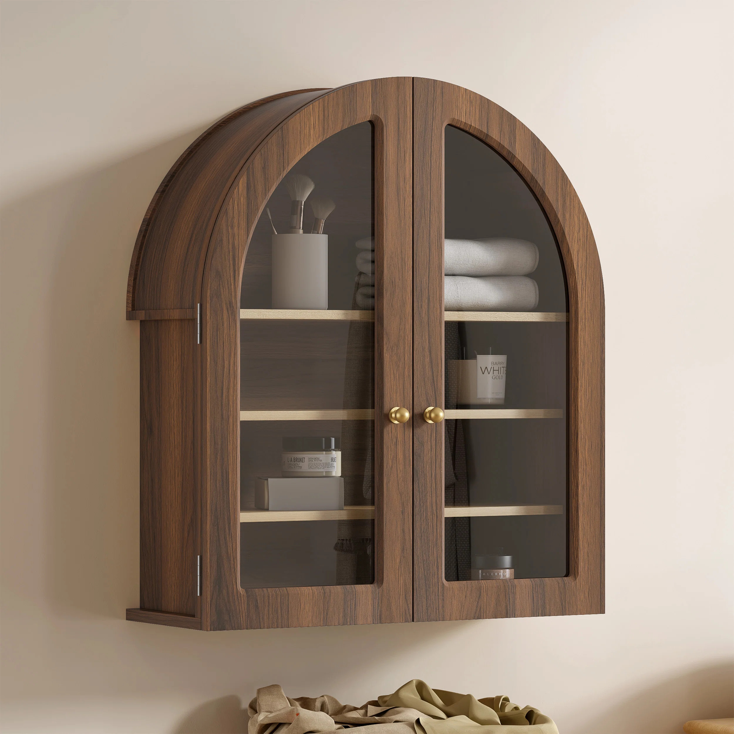 Modern Arch Wall Mounted Cabinet,Bathroom Medicine Cabinet with Adjustable Shelves | Wayfair North America