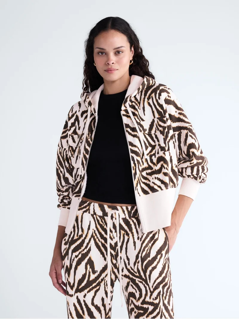 Scoop Women\u2019s and Women\u2019s Plus Full Zip Hoodie, Sizes XS-4X | Walmart (US)