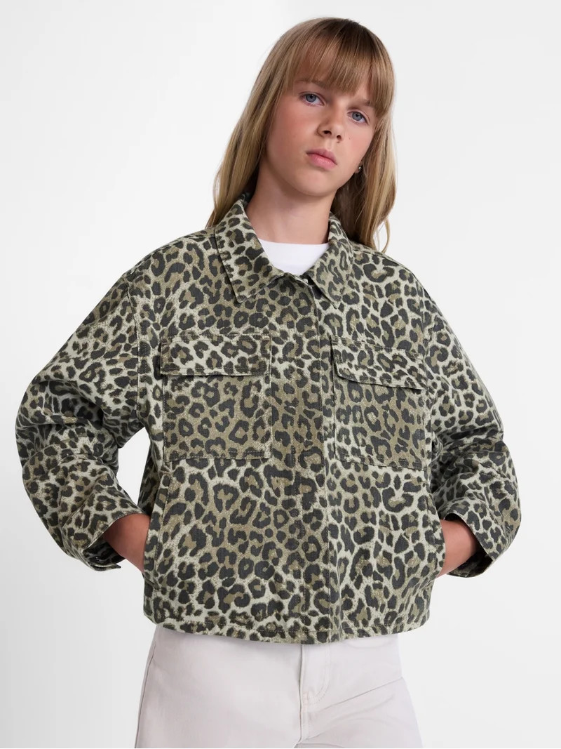 Weekend Academy Girls Denim Jacket, Sizes 4-18 | Walmart (US)