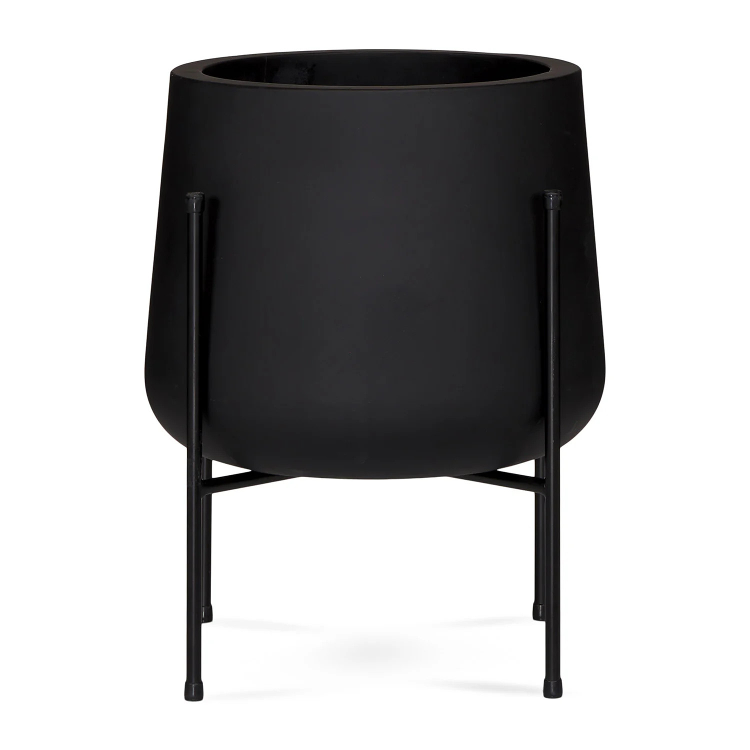 Tuva Wide Indoor/Outdoor Planter Set - Black | Article