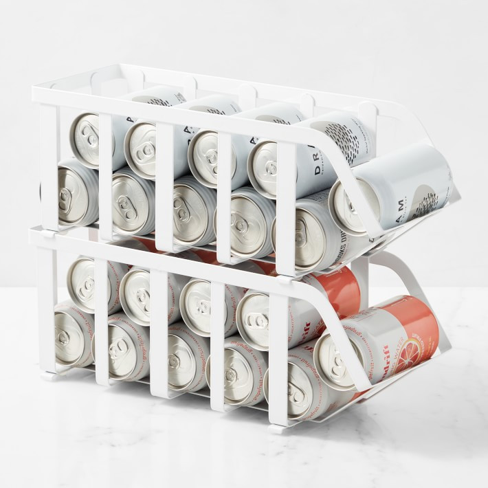 Hold Everything Metal Powder Coat Soda Can Bin | Williams-Sonoma