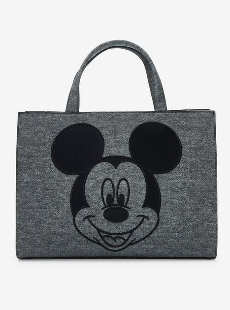 Loungefly Disney Mickey Mouse Gray Denim Convertible Handbag — BoxLunch Exclusive | BoxLunch