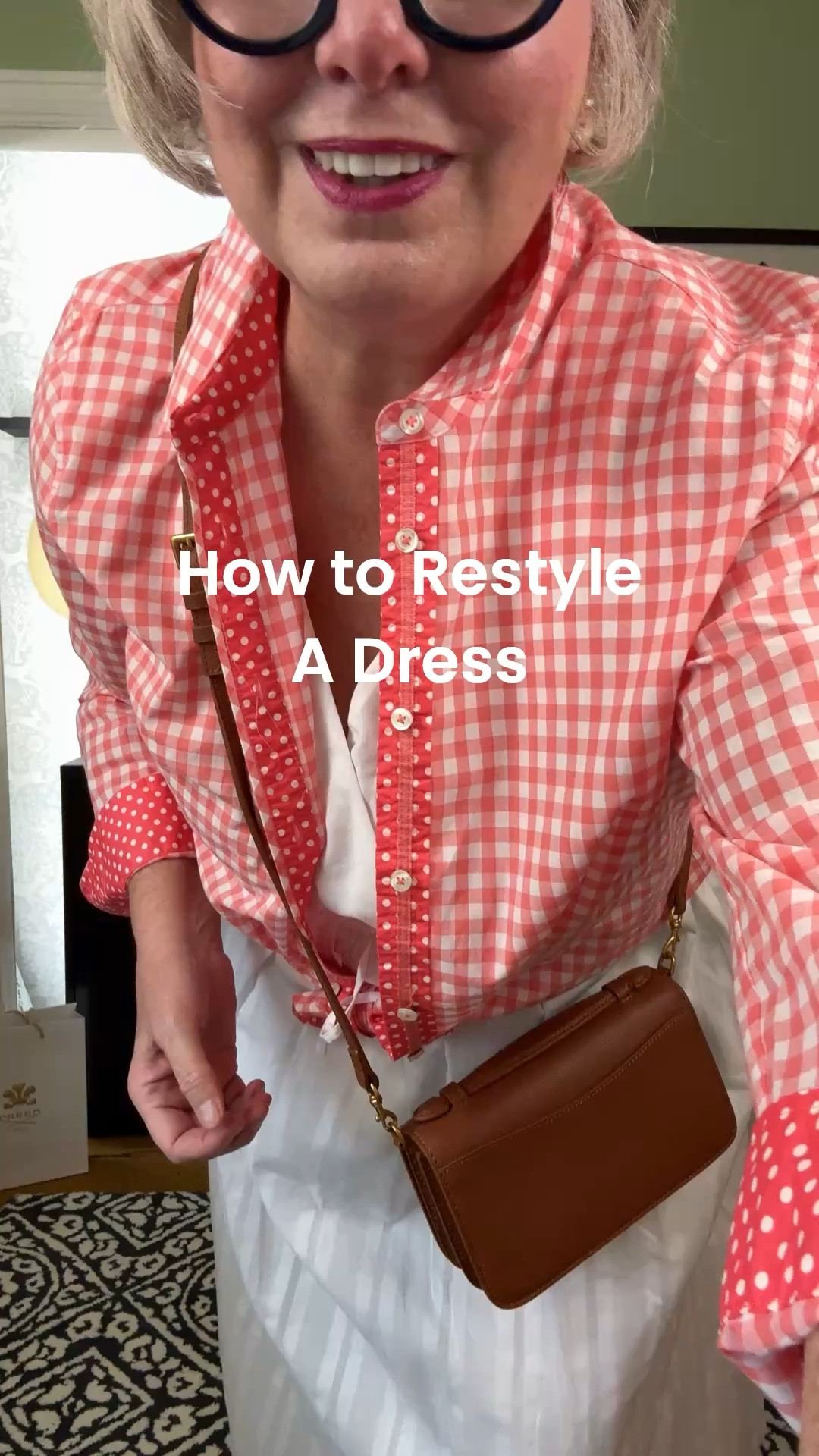 Bored with your dresses? 👗 Restyle them by adding a button front shirt tied at the waist. Finish the look with a leather crossbody bag and coordinating shoes.

#LTKOver40 #LTKSeasonal #LTKMidsize