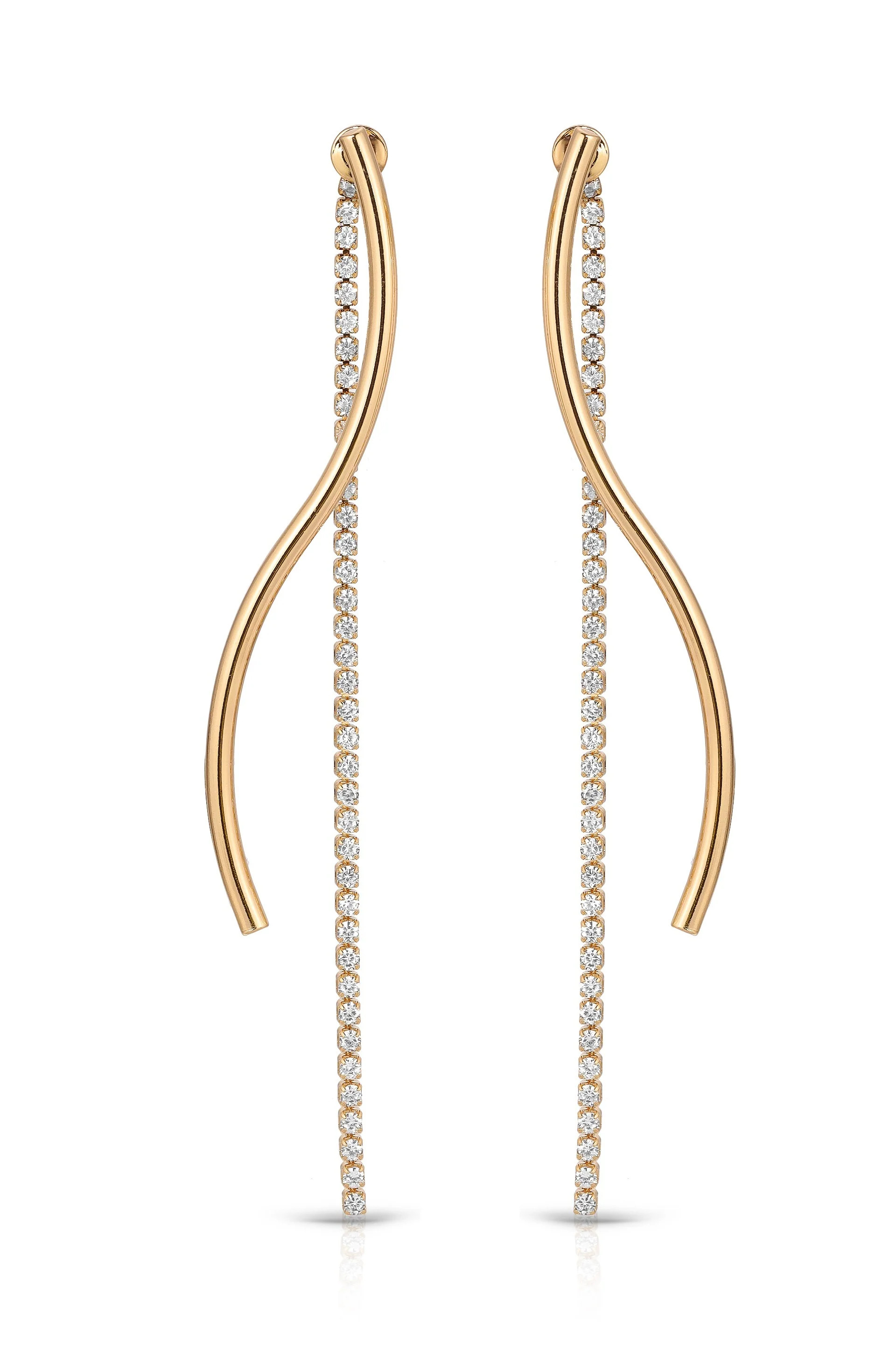 Spin Around Linear Dangle Earrings | Ettika