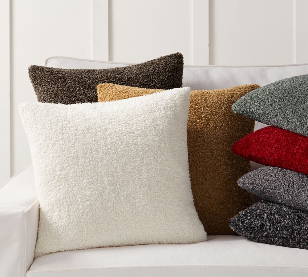 Cozy Teddy Faux Fur Pillow Covers | Pottery Barn (US)