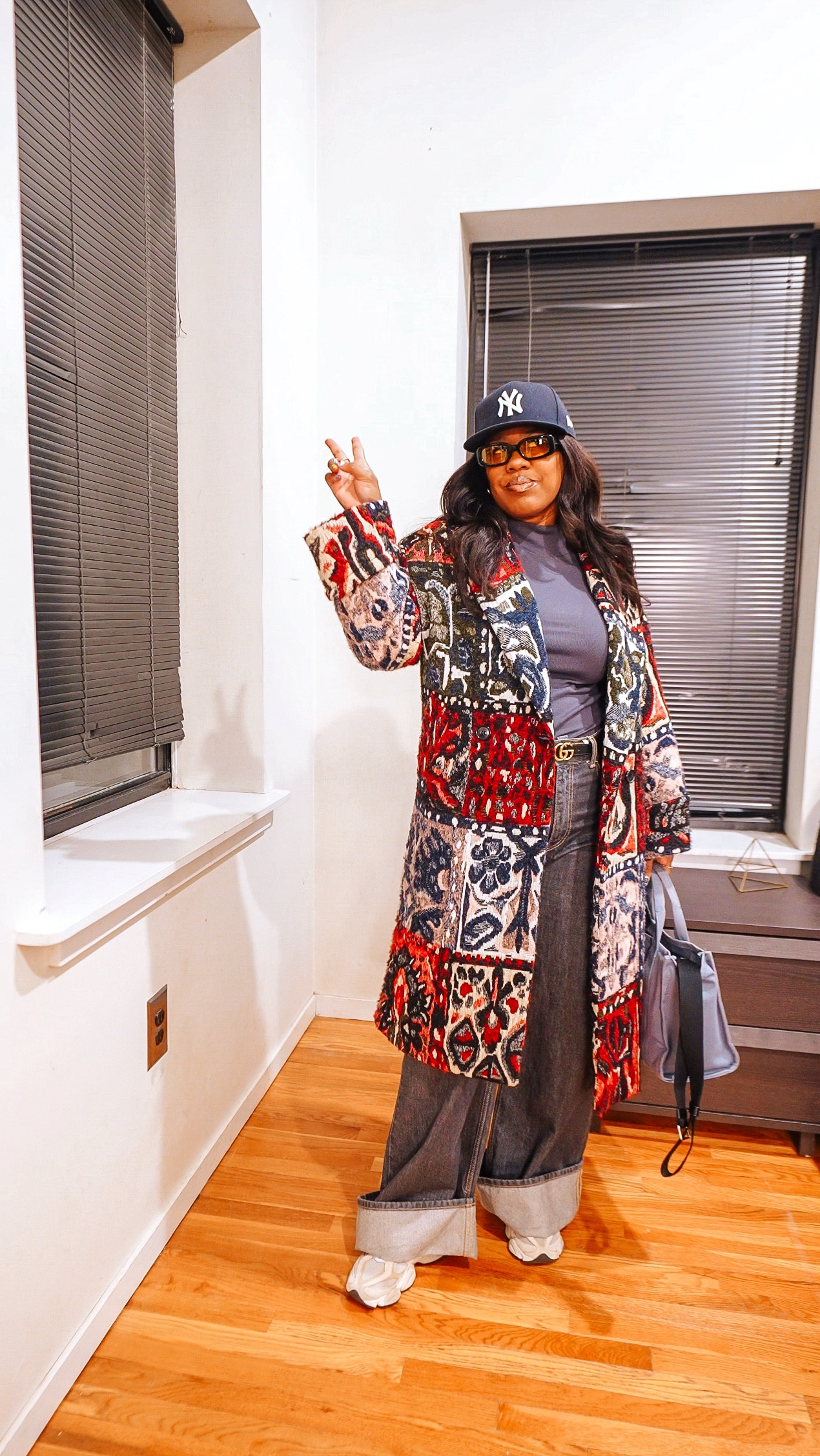 Spring outfits | Styling my from Zara rib top, cuffed jeans, jacquard coat and new balance 9060 sneakers. #springfashion 

#LTKShoeCrush #LTKFindsUnder50 #LTKMidsize