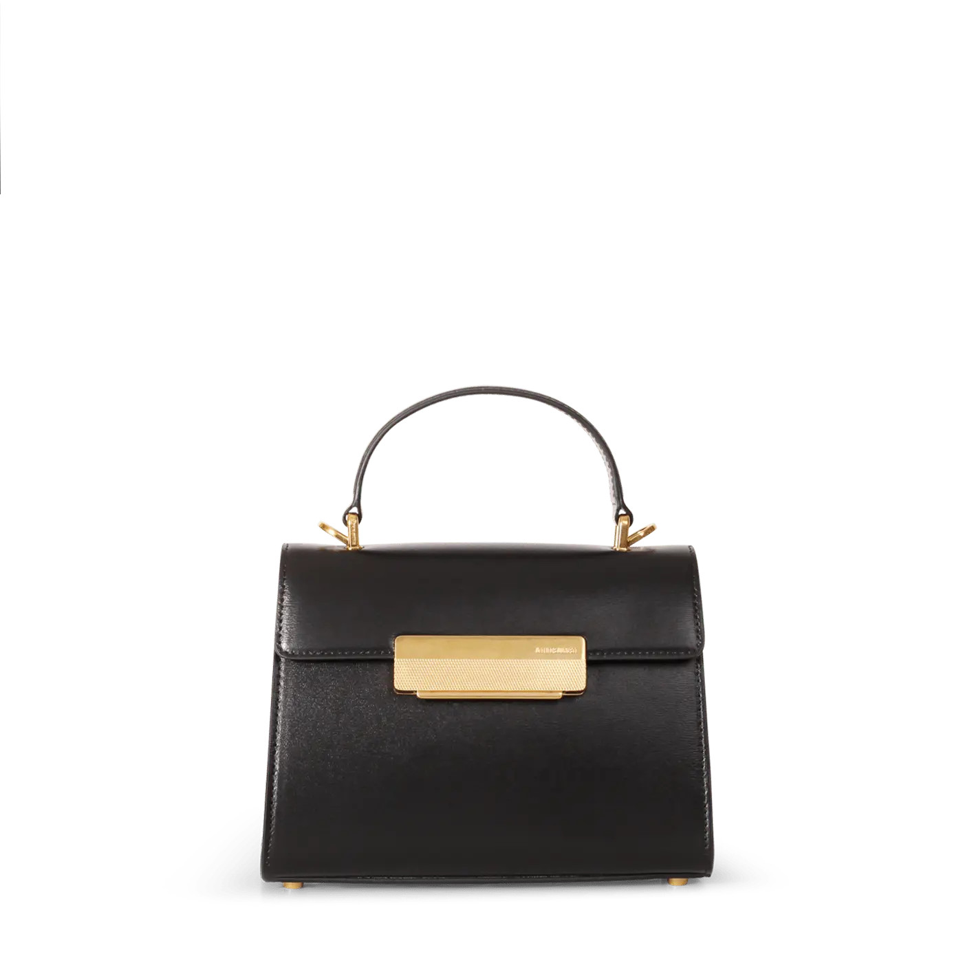 Mini Capucine Gold Edition - Cuir Box Noir - | ATELIERS AUGUSTE