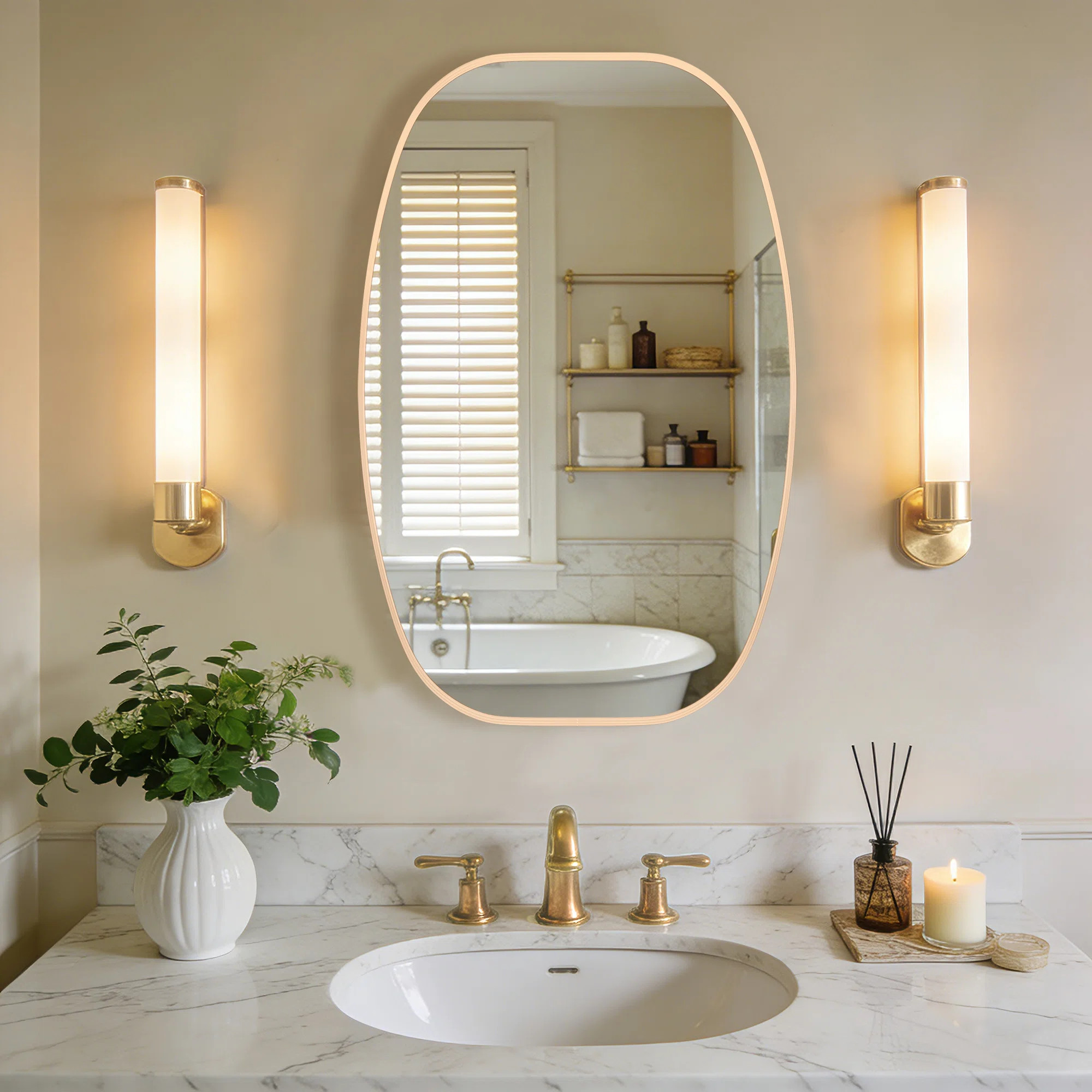 Metal Oval Wall Mirror | Wayfair North America