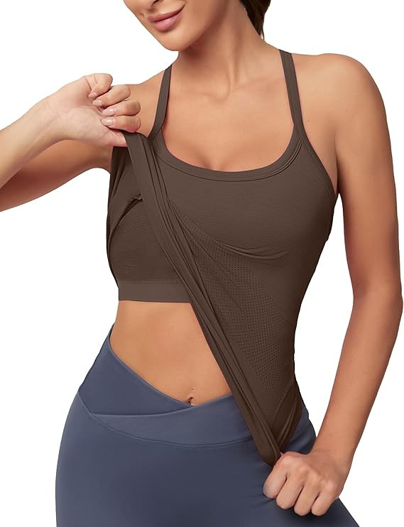 MathCat Workout Tank Tops Gym Tops Yoga Shirts | Amazon (US)