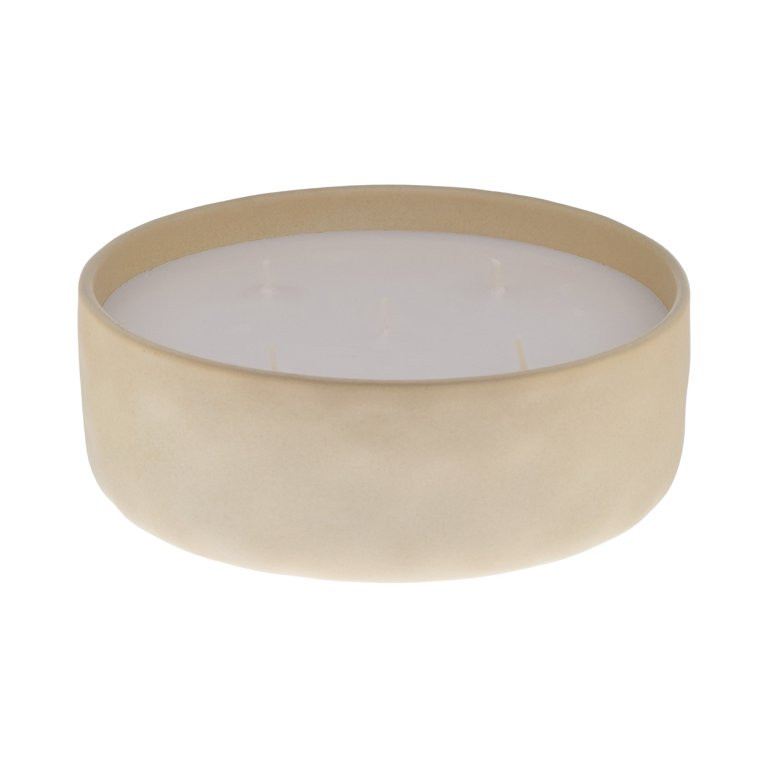 Home Decor Collection Salted Coconut & Mahogany Scented 5-Wick 43.7oz Glazed Ceramic Candle | Walmart (US)