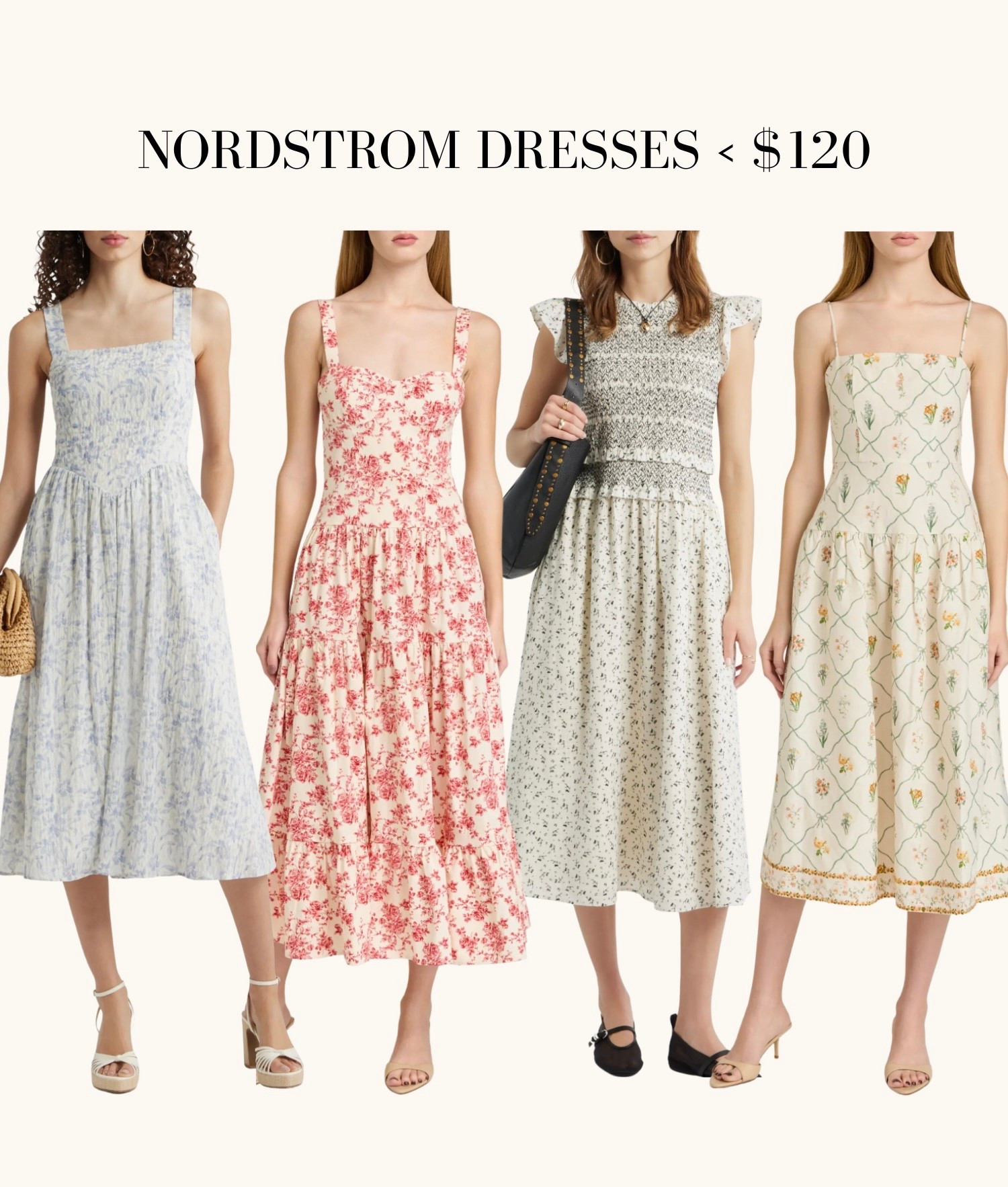 Spring dresses, Easter outfits, showers and events looks at Nordstrom. 

All of these dresses are cotton except for the first one. 

Also linked 3 shoes I own and love that works well with such dresses! I’m a size 5.5 in Schutz and 5 in the mango 





#LTKSeasonal #LTKPetite