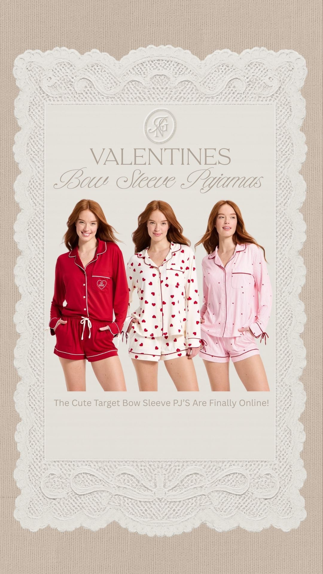 Target just launched the CUTEST Valentines pjs with bow sleeves! They come in 4 colors & are SO soft 🎀❤️ I grabbed the white set with red hearts.

#target #targetfind #new #valentinespjs #valentinespj #valentinespajama #bows #hearts #cozypjs #galentines

#LTKSeasonal #LTKFindsUnder50 #LTKmorningroutine