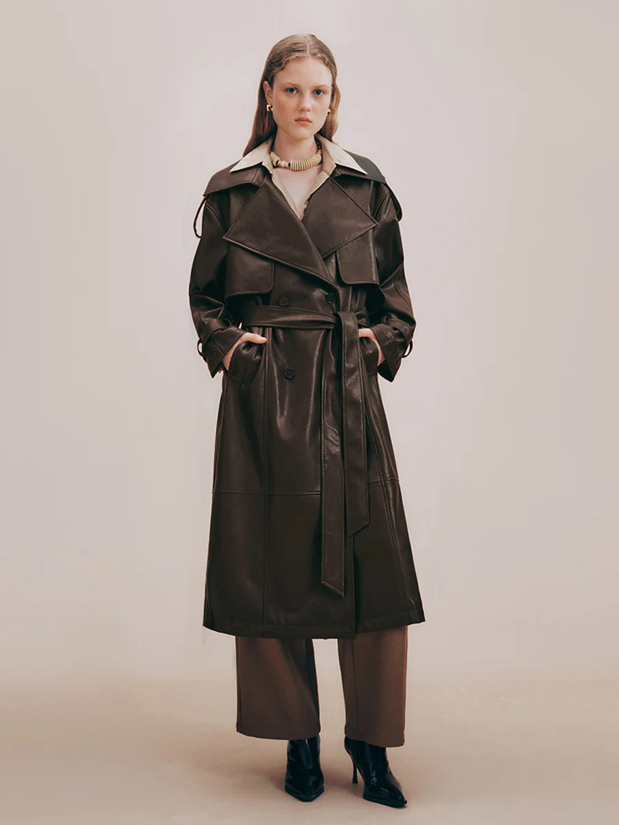 Notch Lapel Longline Coat | Urban Revivo