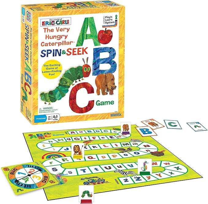 Briarpatch The World of Eric Carle The Very Hungry Caterpillar Spin & Seek ABC Game | Amazon (US)