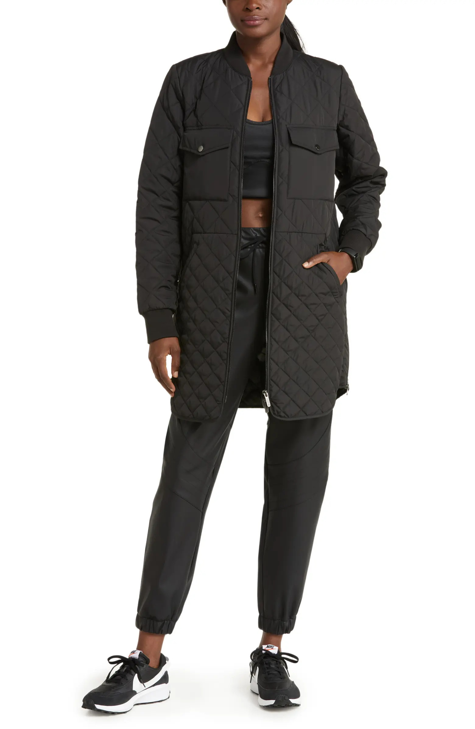 Quilted Recycled Polyester Jacket | Nordstrom
