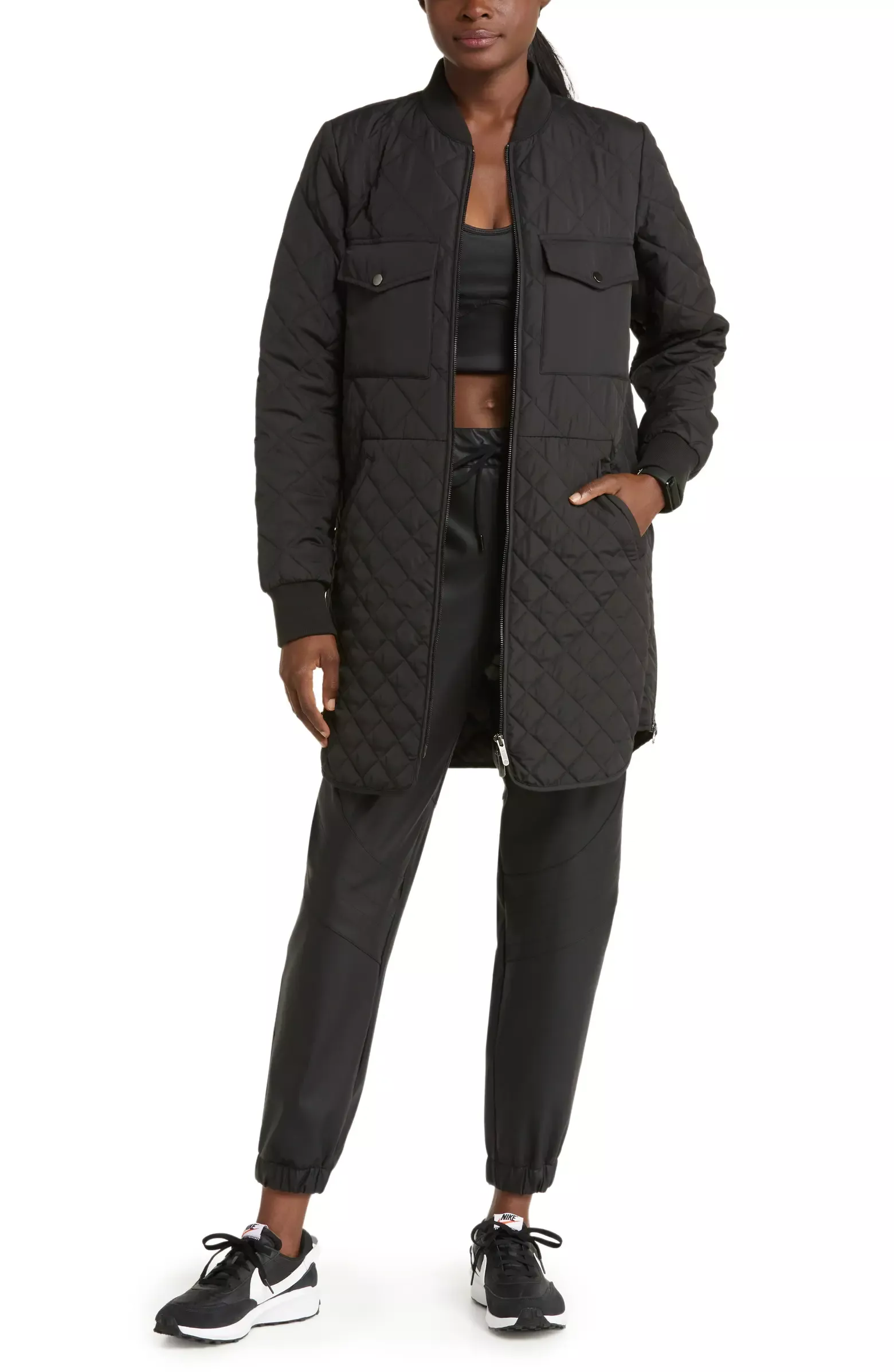 Quilted Recycled Polyester Jacket curated on LTK