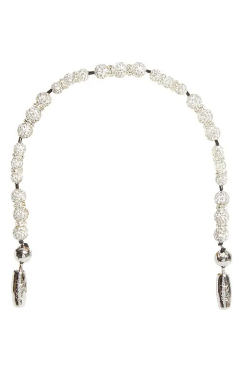 ossa Luster Pavé Wrist Strap for iPhone Case in Dwht at Nordstrom | Nordstrom