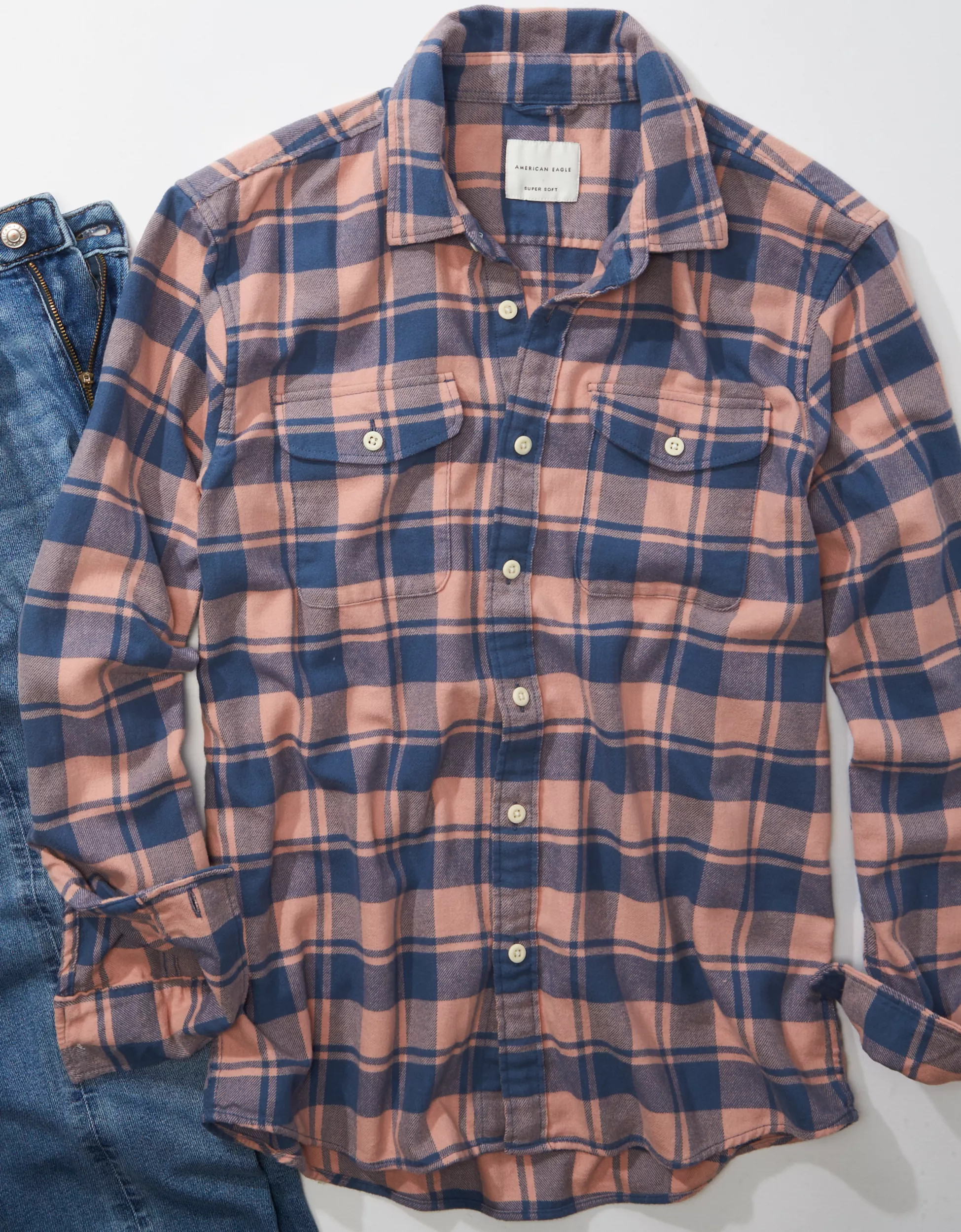 AE Super Soft Flannel Shirt | American Eagle Outfitters (US & CA)