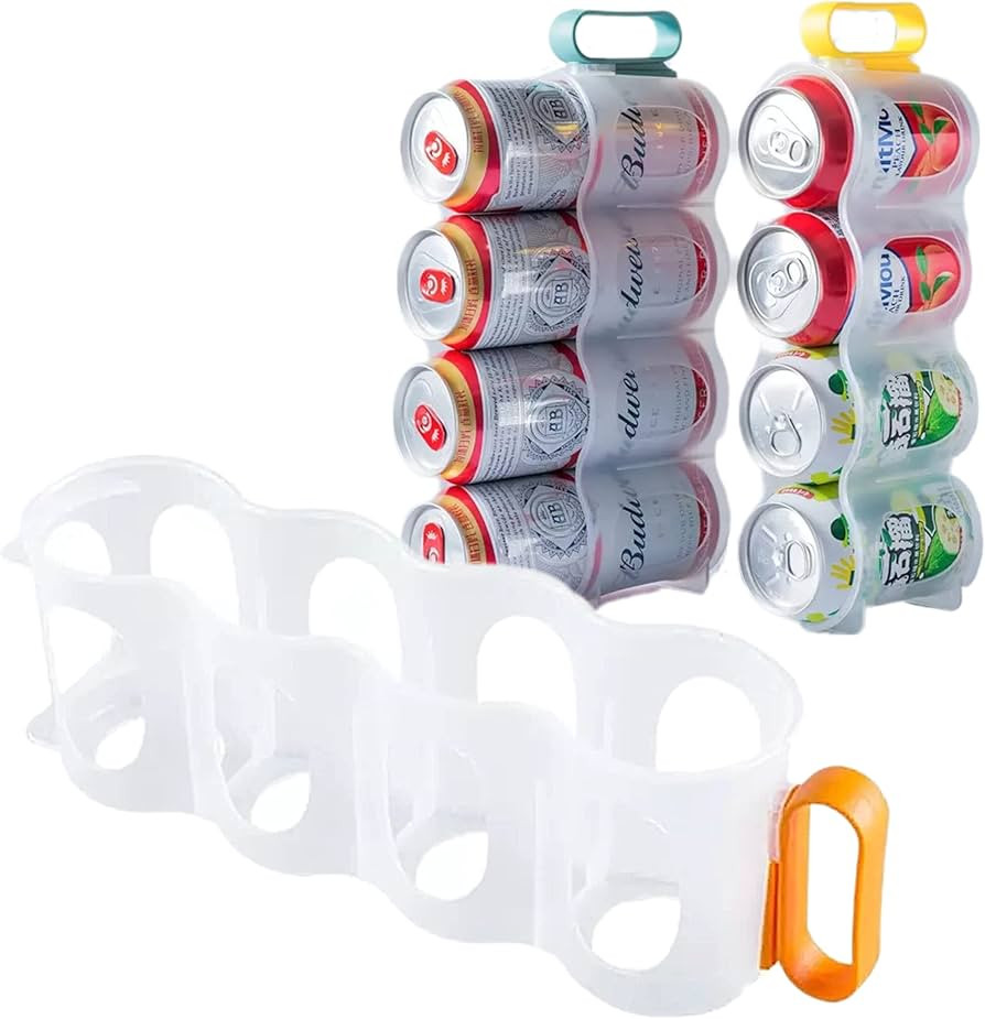 3PCS Portable Fridge Soda Can Organizer for Refrigerator Shelves Fridge Can Dispenser Can Holders... | Amazon (US)