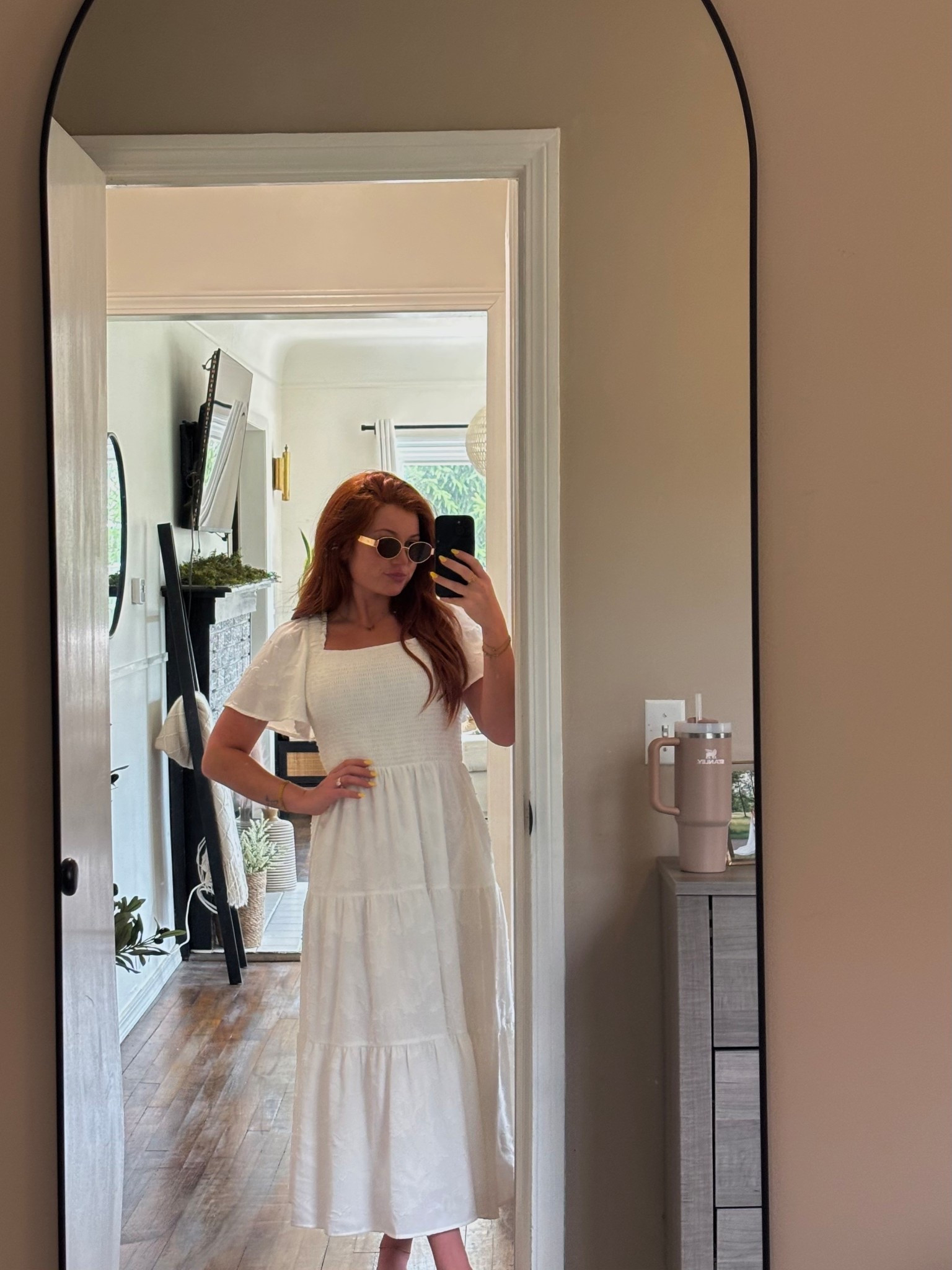 perfect spring dress wearing a size small 

#LTKdayinmylife #LTKPetite #LTKootd