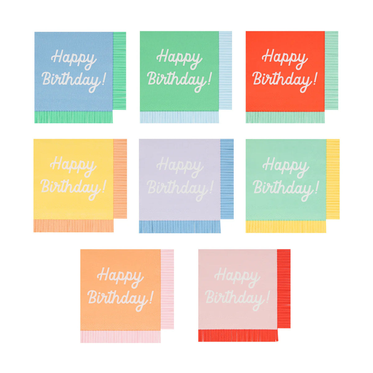Mixed Happy Birthday Small Napkins | Get Gatherings