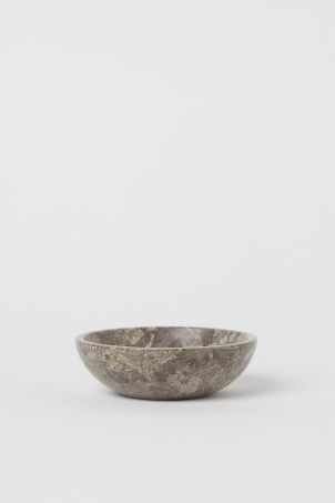 Round Marble Tray - Gray/marble-patterned - Home All | H&M US | H&M (US + CA)
