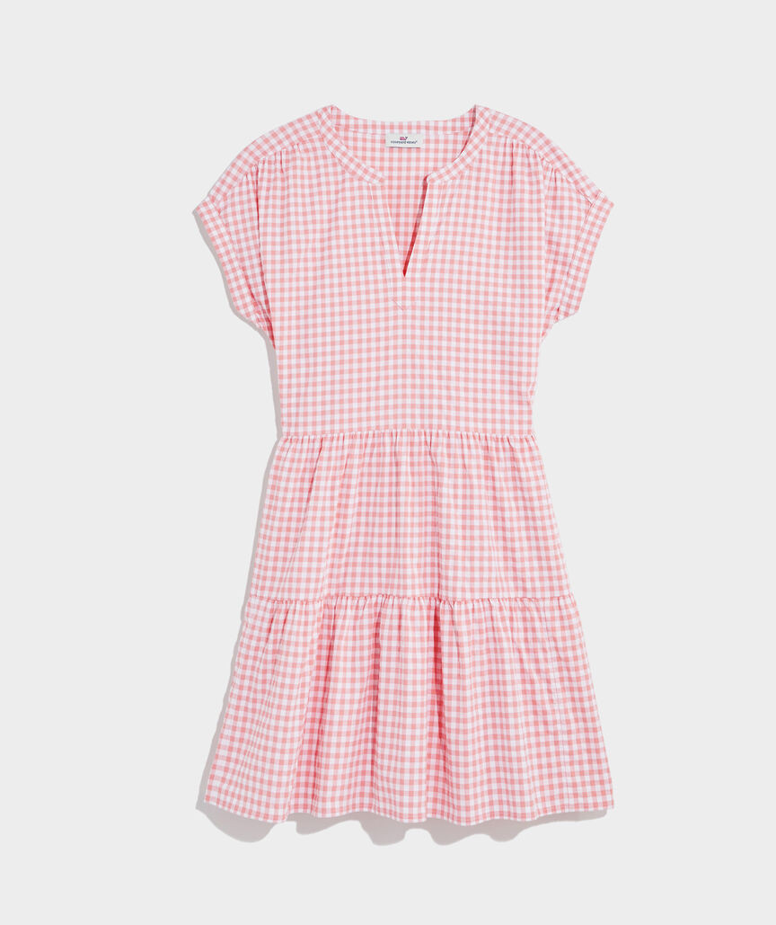 Harbor Tiered Notch-Neck Dress | vineyard vines
