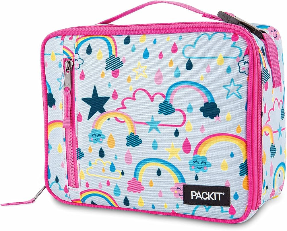 PackIt Freezable Classic Lunch Box, Rainbow Sky, Built with EcoFreeze Technology, Collapsible, Re... | Amazon (US)