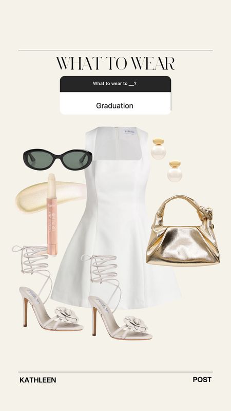 What to Wear: to Graduation

#KathleenPost #WhatToWear #Spring #graduation #whitedress #springfashion #SpringOutfit

#LTKstyletip #LTKSeasonal #LTKwedding