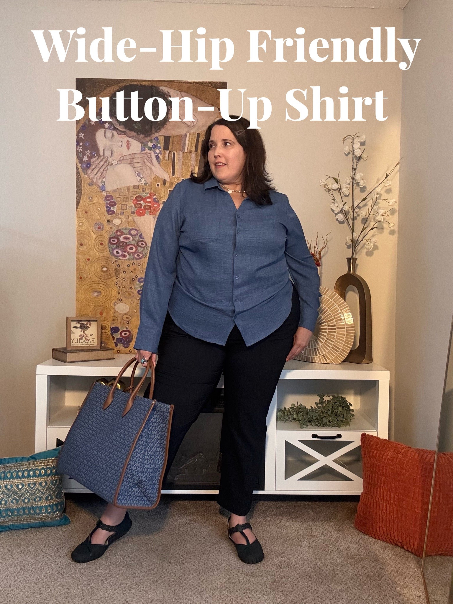 Not easy to find button-up shirts that look feminine and can accommodate wide hips. 

You have to check this one from Zeagoo.

#LTKOver40 #LTKMidsize #LTKPlusSize