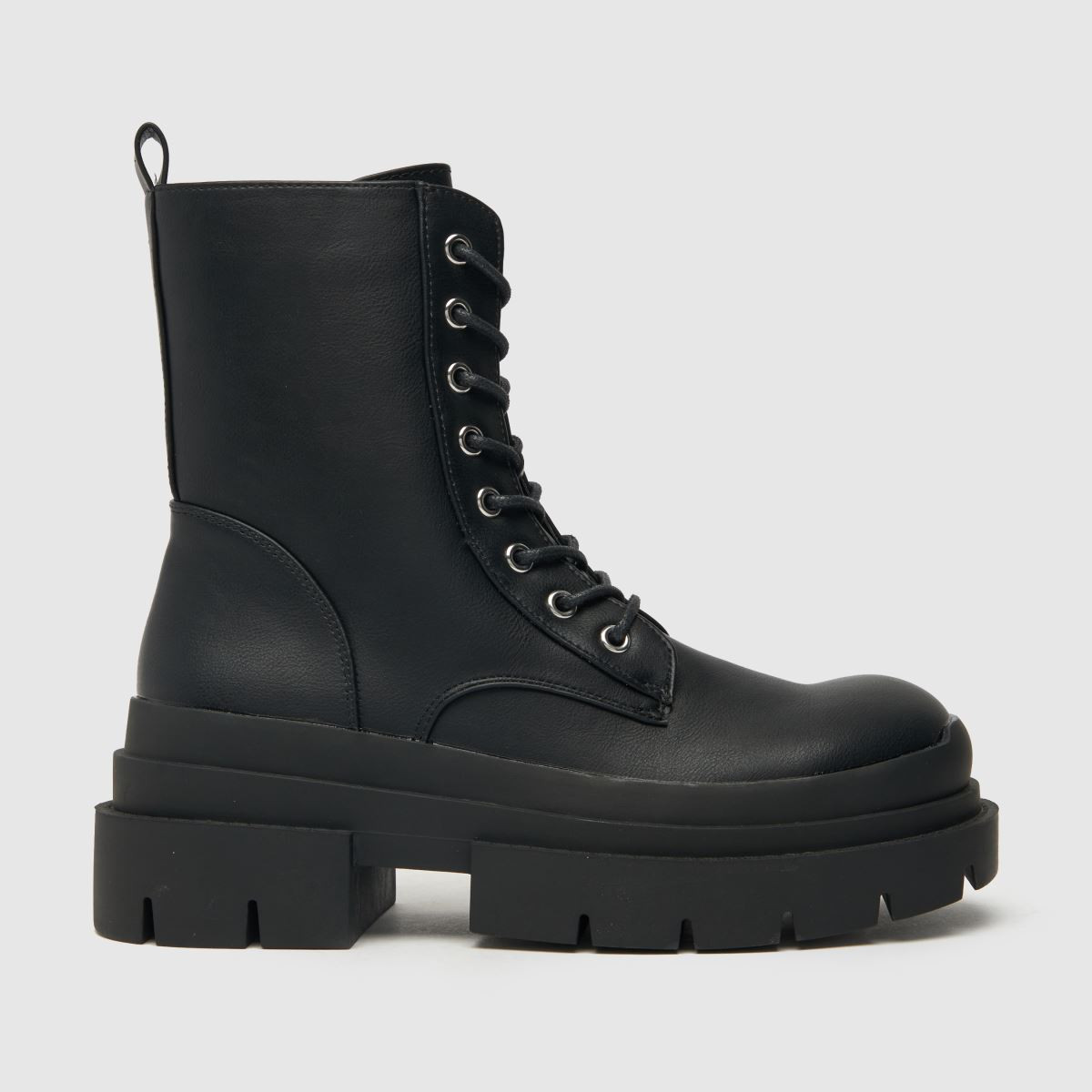 schuh black achilles chunky lace boots | Schuh