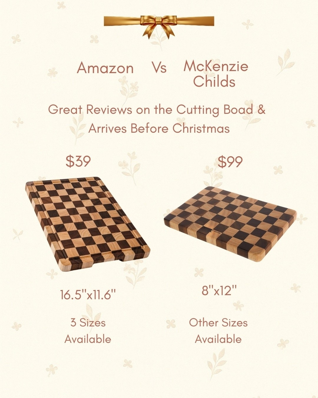 Amazon vs McKenzie Childs cutting boards. 

#LTKHome #LTKFindsUnder50 #LTKGiftGuide