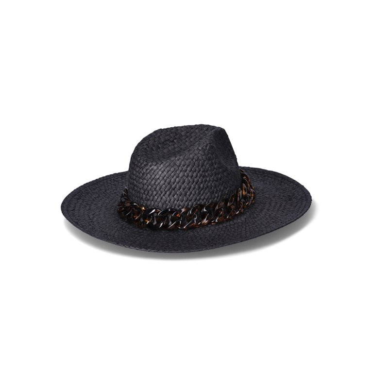Time and Tru Women's Woven Straw Fedoras | Walmart (US)