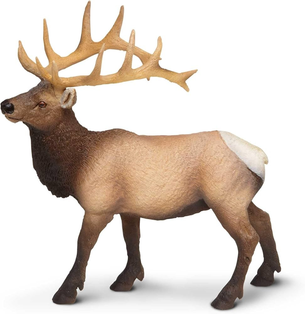 Safari Ltd. Elk Bull Figurine - Detailed 4.75" Plastic Model Figure - Fun Educational Play Toy fo... | Amazon (US)