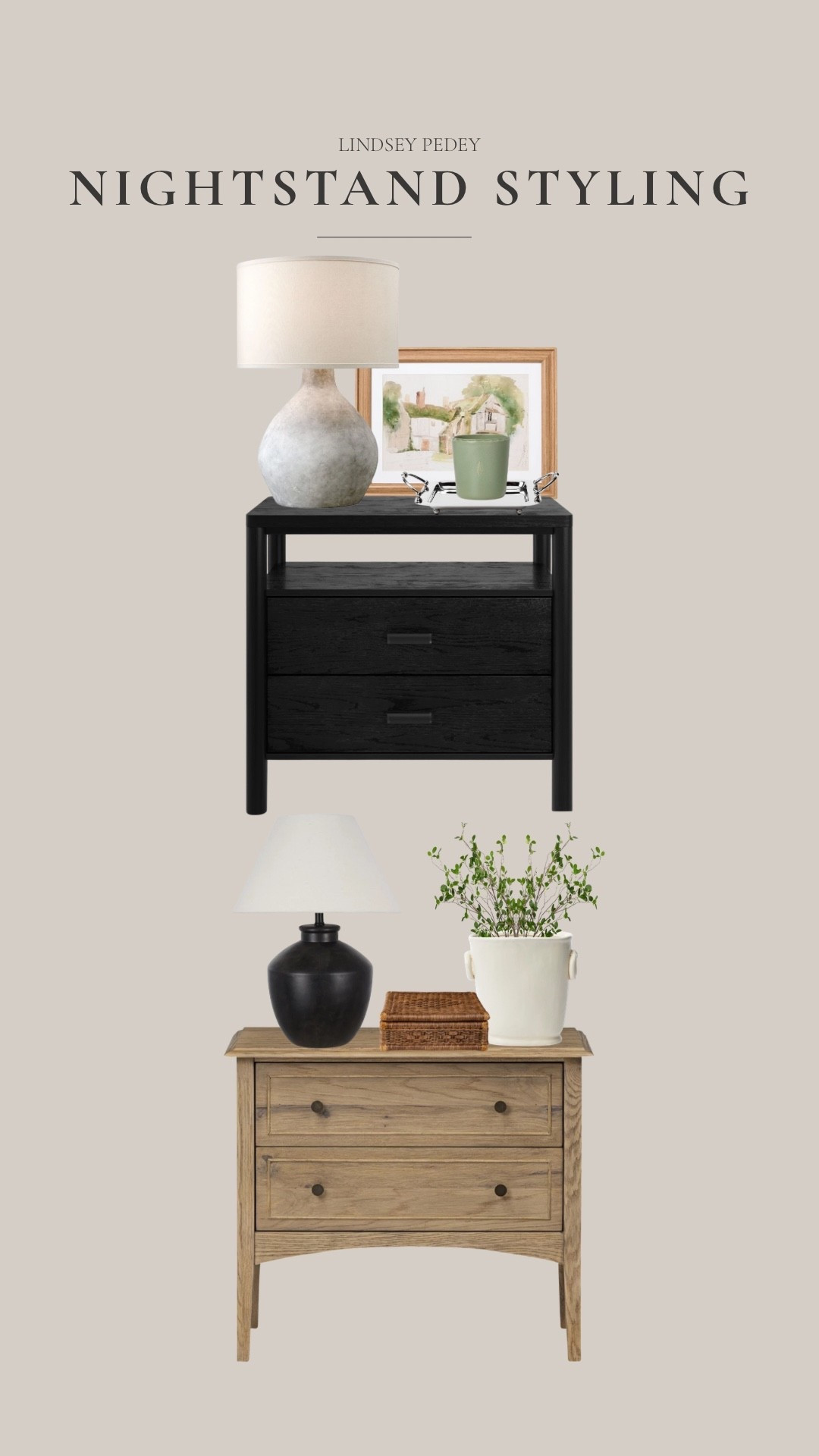Nightstand styling! Curated, classic, and a nod to spring 🤍

#LTKHome #LTKSeasonal