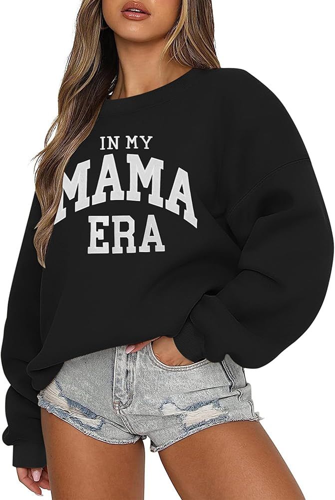 LOMON Crewneck Sweatshirt for Women Casual Oversized Pullover Hoodies Long Sleeve Fleece Tops Swe... | Amazon (US)