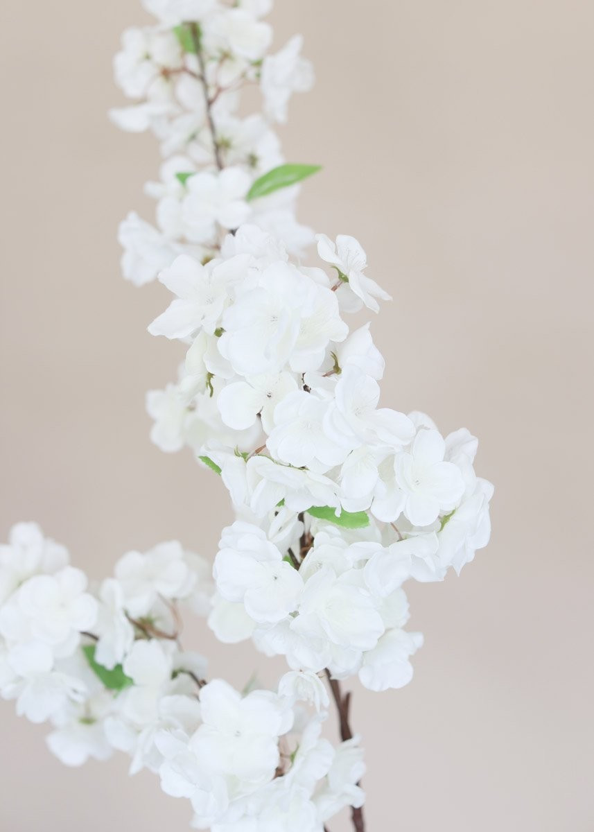 Faux Cherry Blossom in White - 44" | Afloral (US)