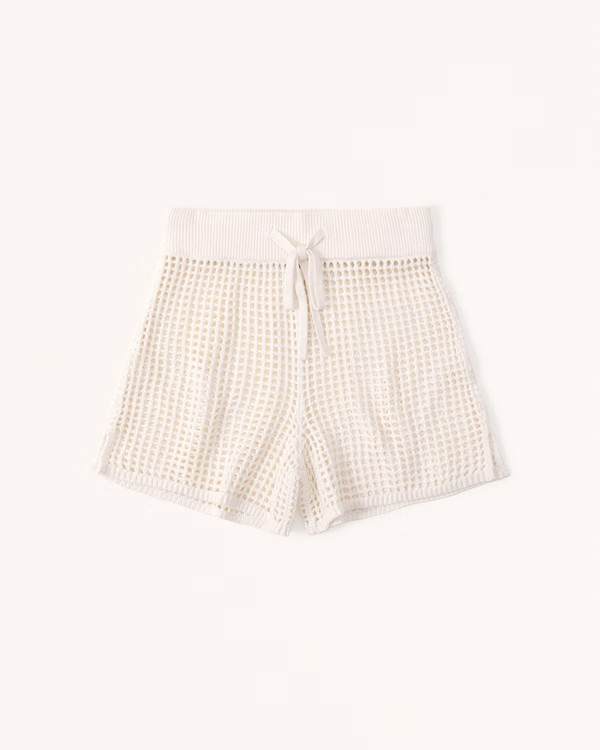 Crochet Coverup Short | Abercrombie & Fitch (US)